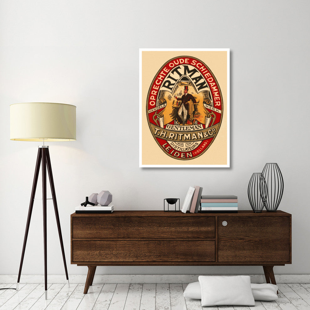"Gentleman Liquor" Digital Paper Print by Retrolabel, 35"x46"