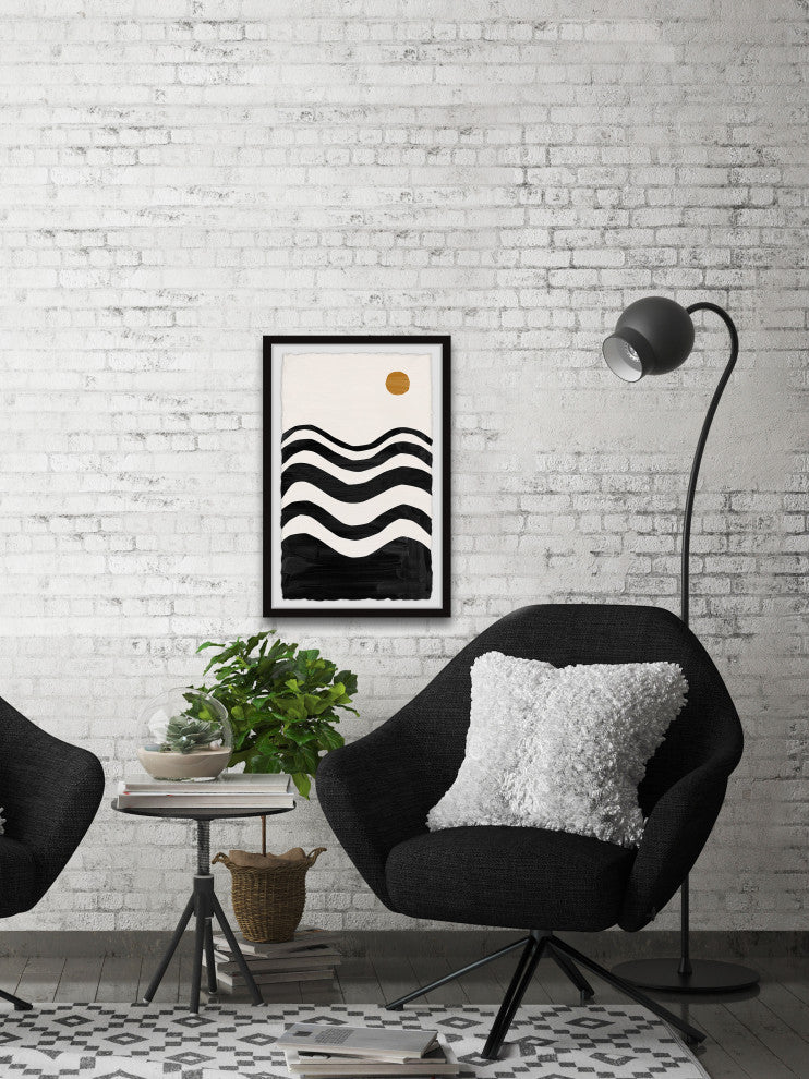 "Conflicted Landscape" Framed Painting Print, 30x45