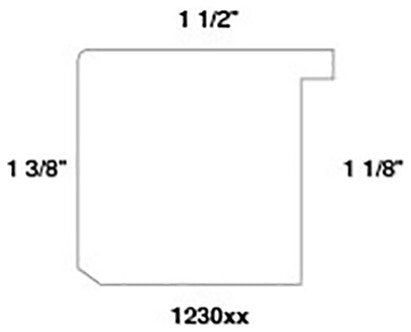 Burnt Brown Picture Frame, 1-1/2", Easle Back, Modern, 8 x 10