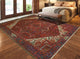 Vintage Heriz Dudley Red/Charcoal Rug, 10'0x12'7