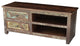 Timbergirl Old Reclaimed Wood, TV Cabinet With Double Drawers
