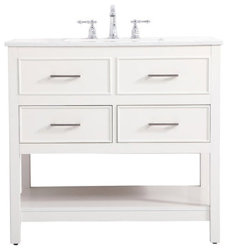Home Living 36" Single Bathroom Vanity, White