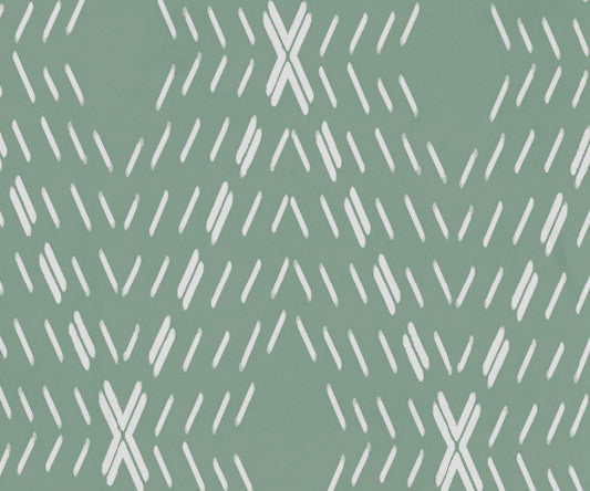 30x60" Dots and Dashes, Geomteric Print Beach Towel, Green