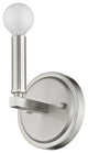One Light Silver Wall Sconce