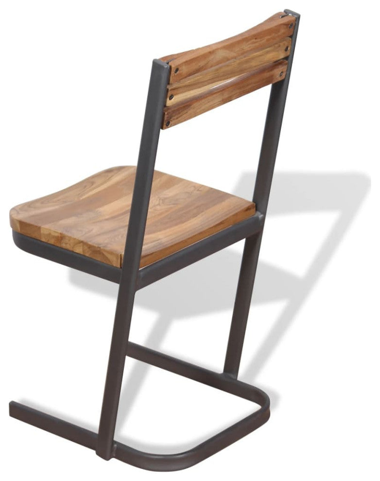 vidaXL Dining Chairs 6 pcs Solid Teak Wood