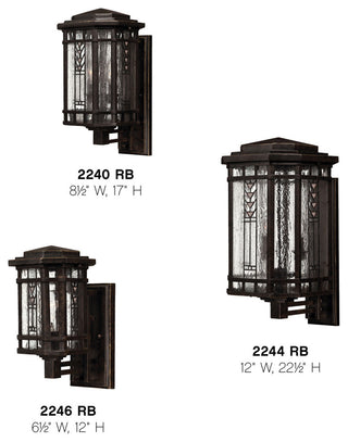 Hinkley Tahoe One Light Wall Mount 2246RB