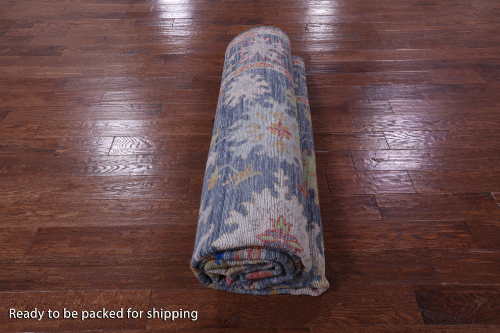 9' 0" X 11' 10" Turkish Oushak Handmade Wool Rug - Q13371