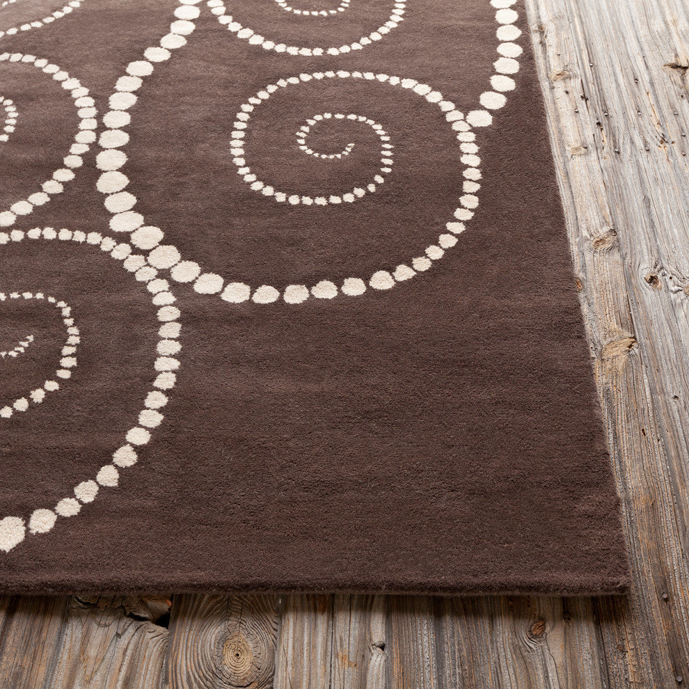 Allie Abstract Contemporary Area Rug, 8'x10'