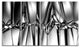 Black White Crystal Background, Abstract Canvas Art Print, 48"x28", 4 Panels