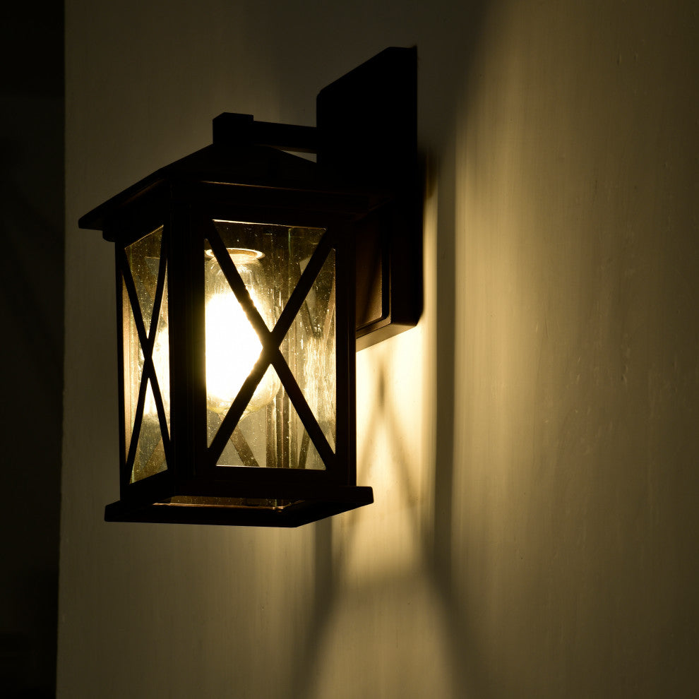 CHLOE Lighting VINCENT Transitional 1-Light Oil Rubbed Bronze Outdoor Sconce