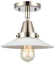 INNOVATIONS LIGHTING 447-1C-PN-G1-LED Halophane Flush Mount