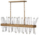 Fredrick Ramond Revel Medium Four Light Linear, Burnished Gold