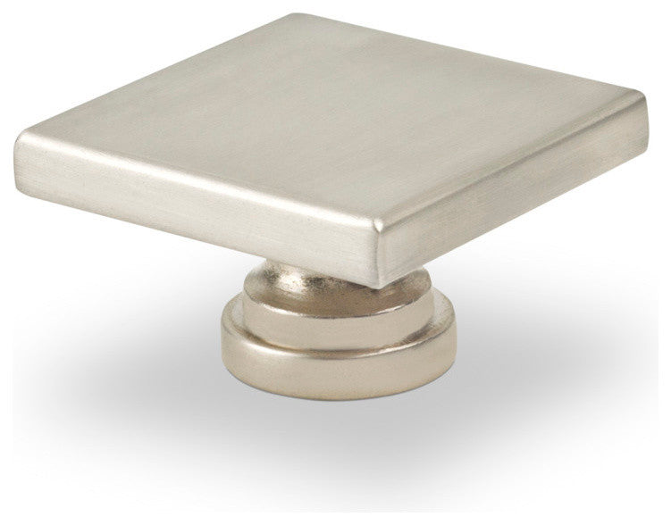 Topex Large Square Knob Satin Nickel