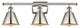 INNOVATIONS LIGHTING 516-3W-PN-M8-LED Smithfield 3 Light Bath Vanity Light