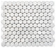 White Carrara Polished Penny Round Marble Mosaic