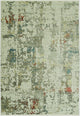 8"x11" Sage Ivory Weathered Vintage Area Rug