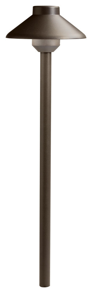 Kichler Landscape 12V LED Path-Spread Light in Textured Architectural Bronze