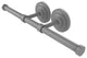 Que New Double Roll Toilet Tissue Holder, Matte Gray