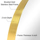 Ultra Stainless Steel Round Wall Mirror- 30"x30", Brushed Gold
