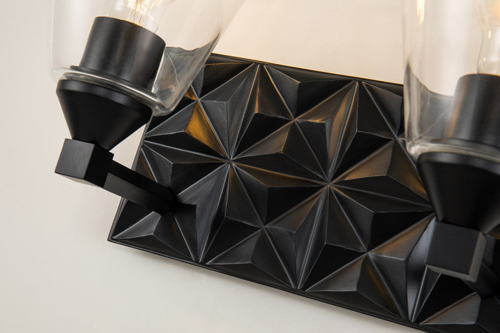 Alpha 2 Light Bath Vanity Light, Matte Black