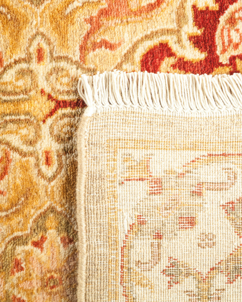 Mogul, One-of-a-Kind Hand-Knotted Runner Ivory, 2'7"x15'1"