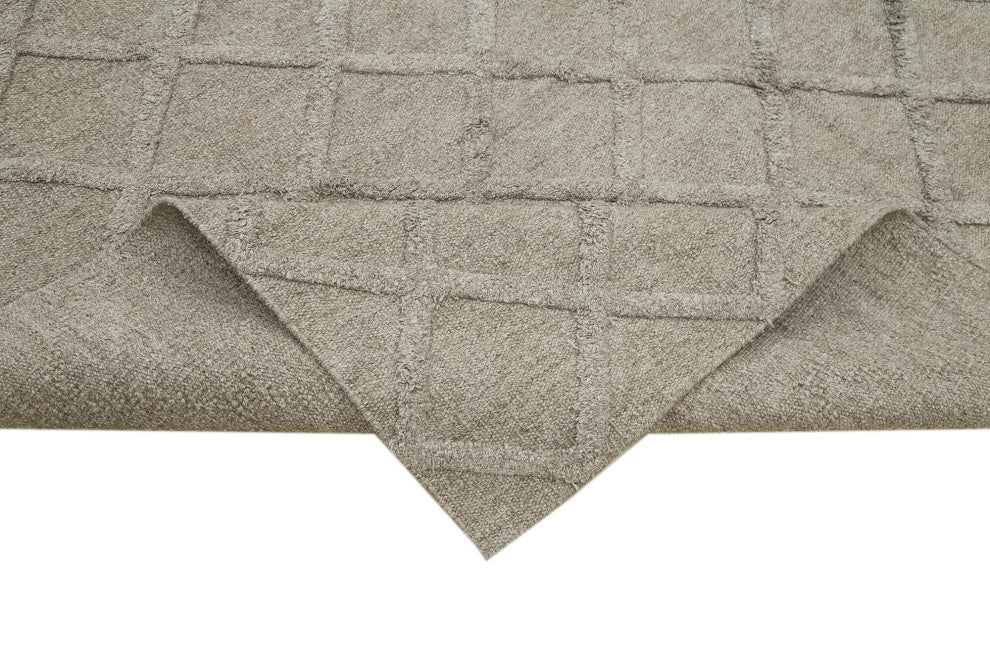 Rug N Carpet - Handwoven Modern Design 8' 1'' x 10' 0'' Wool Unique Kilim Rug