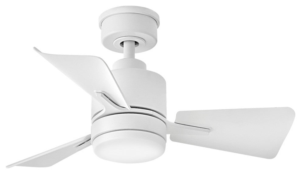 Hinkley Atom 30" Led Fan, Matte White