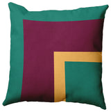 Bold Blocks Polyester Indoor Pillow, Kelly Green, 18"x18"