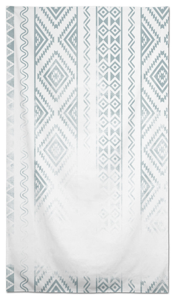 Faded Blue Pattern 58x102 Tablecloth