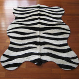 Faux Zebra Skin Rug, Bold Stripe, 28"x43"