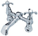 Kingston Brass 7" Deck Mount Tub Faucet, Polished Chrome