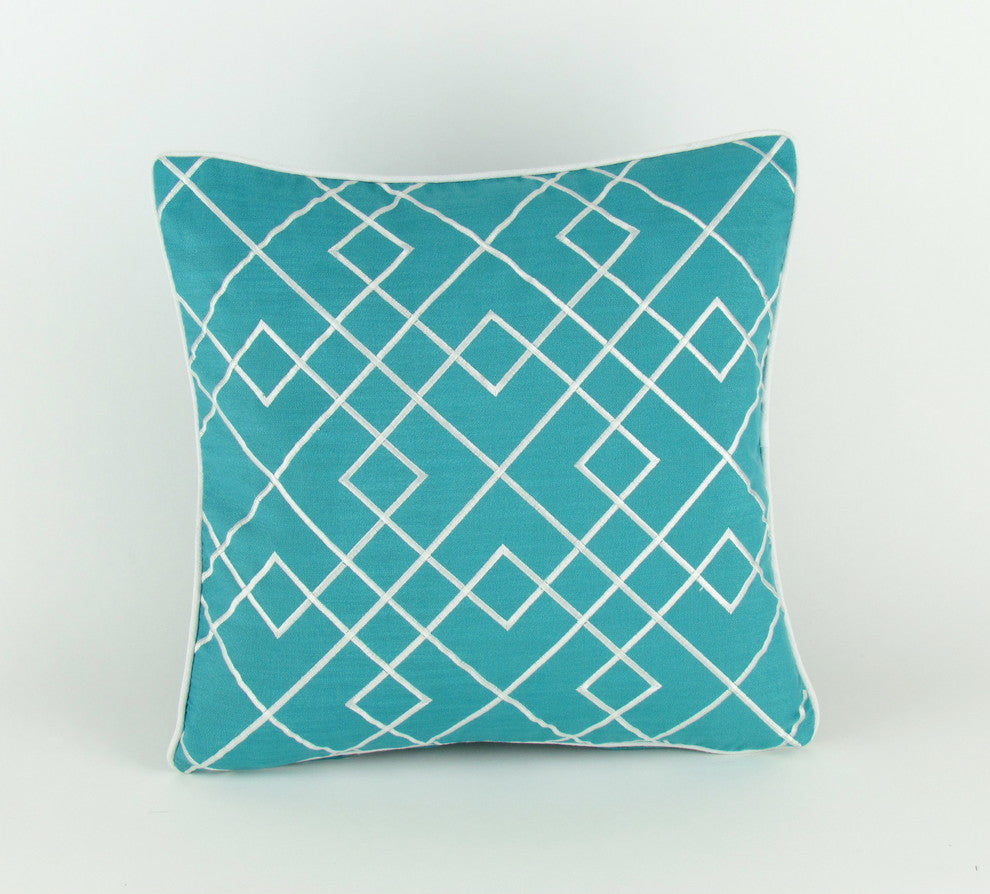 Estancia Decorative Pillow, Turquoise