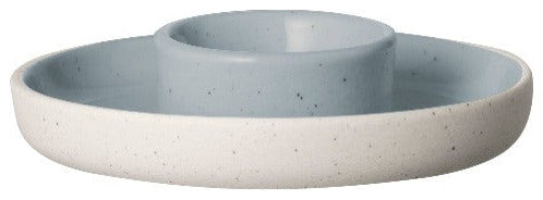 Sablo Egg Cup With Base, 2-Piece Set, Stone