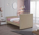 Dillard Velvet Upholstered Bed, Beige, Twin