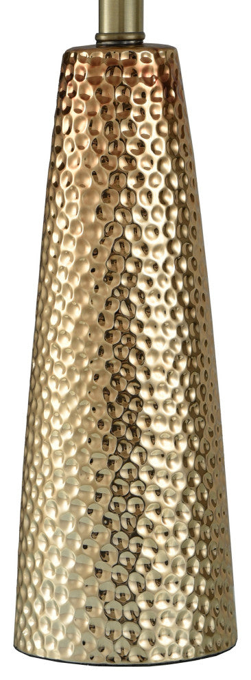 Christy Table Lamp - Golden Copper - Brussels White