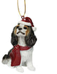 Cavalier King Charles Spaniel Holiday Dog Ornament Sculpture