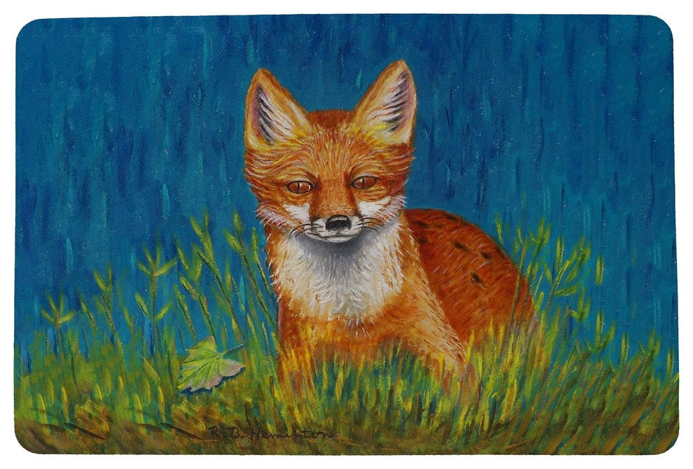 Betsy Drake Red Fox Door Mat 30x50