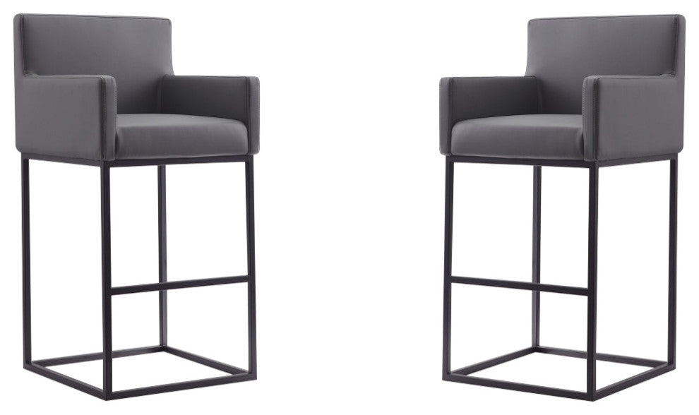 Manhattan Comfort Ambassador Bar Stool, Set of 2