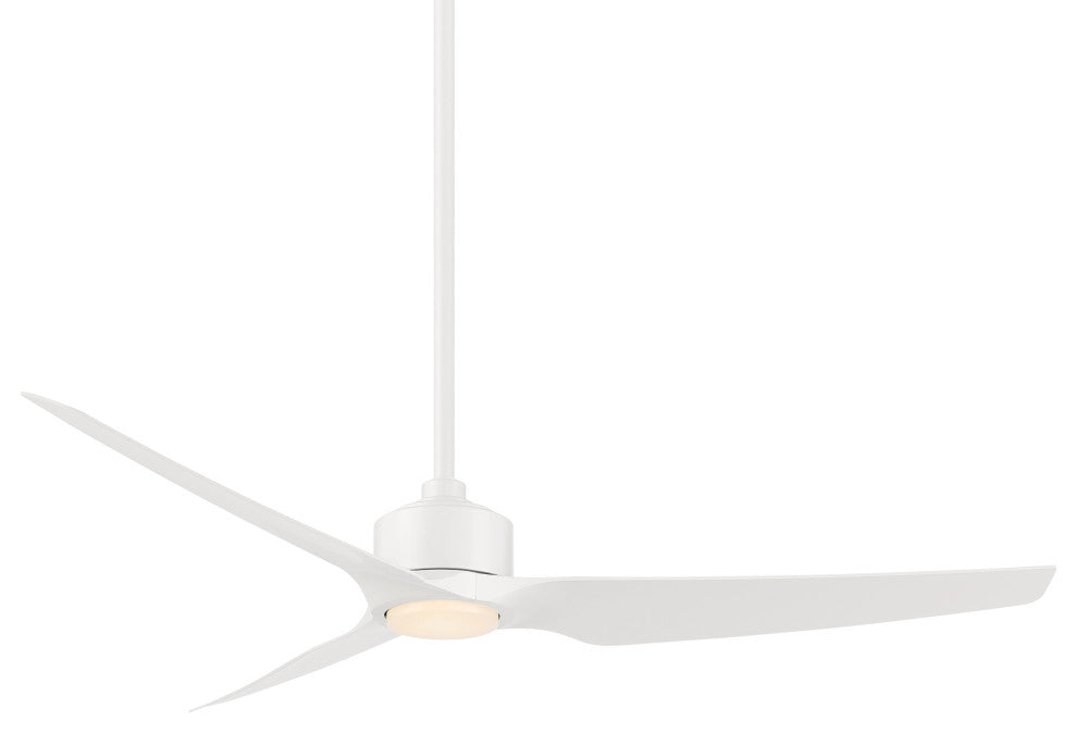 Stella Indoor/Outdoor 3-Blade Smart Ceiling Fan 60" Matte White, Light Kit