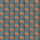 Geometric Textured Wallpaper, Stacked Highs, Blue Gray Terra, Sample