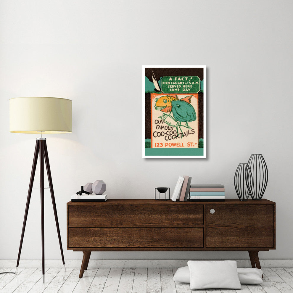 "Our Famous Coo-Coo Cocktails" Paper Print by Vintage Booze Labels, 26"x38"