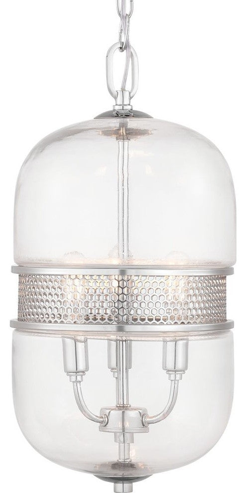 Cayce Collection 3-Light Pendant, Polished Chrome
