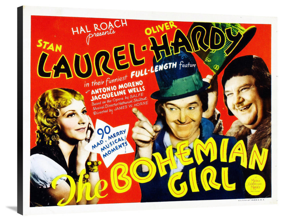 "Laurel & Hardy - Bohemian Girl, 1936" Canvas by Hollywood Photo Archive, 40x32"