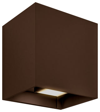 Dals Lighting Indoor/Outdoor Square Directional LED Wall Sconce, Bronze