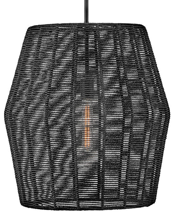 Hinkley Lighting 40387 Luca 1 Light 20"W Lisa McDennon - Black