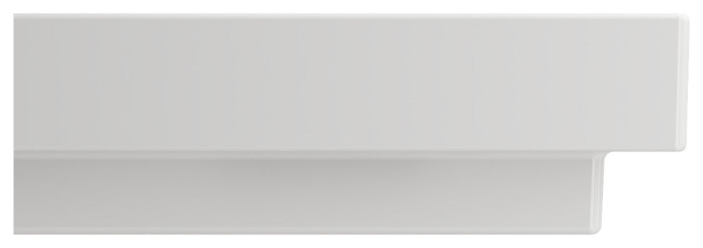 BOCCHI 1077-001-0126 Scala Arch 23.75 Wall-Mounted Fireclay Sink In White
