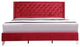 Chester Upholstered Velvet Bed, Cherry, King