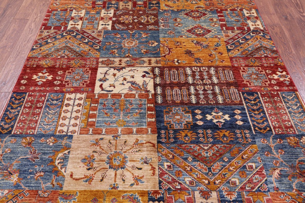Super Kazak Handmade Wool Rug 5' 10" X 7' 8" Q11096
