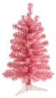 2' Pink Artificial Christmas Tree With 35 LED Lights and 72 Bendable Branches