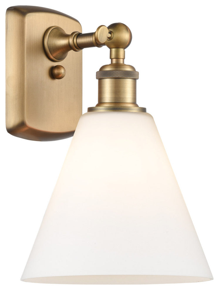 Innovations 516-1W-BB-GBC-81 1 Light 8" Sconce, Brushed Brass